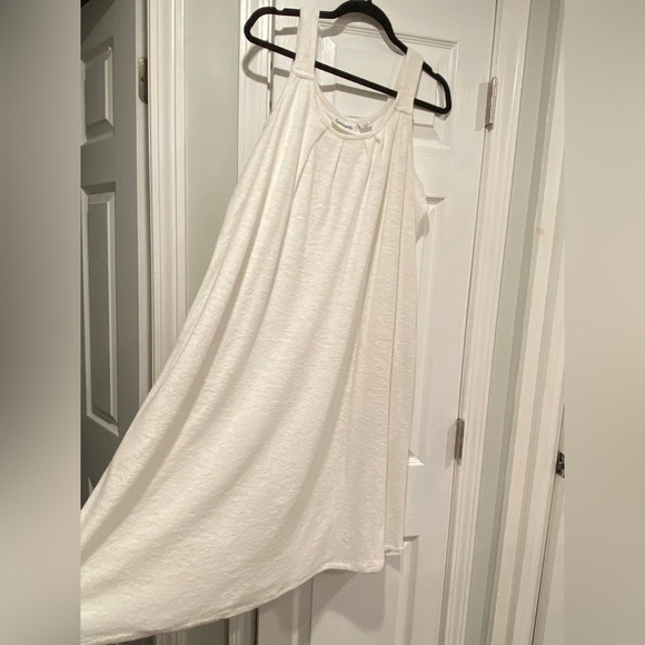 NWOT Serengeti Size XL White Terry Cloth Pullover Mini Dress Coverup Pockets - Picture 4 of 10